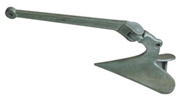 Pulluk tipi çıpa, galvaniz 50KG