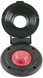 Güverte ayak şalteri. Siyah