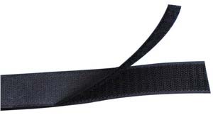 Cırt band, en 25 mm, yapışkanlı.