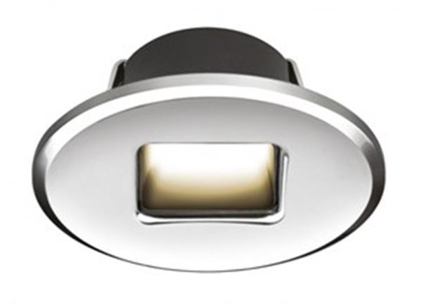Ember Led Merdiven Lambası Kırmızı Tip:Oval, Parlak Krom 45x58 mm